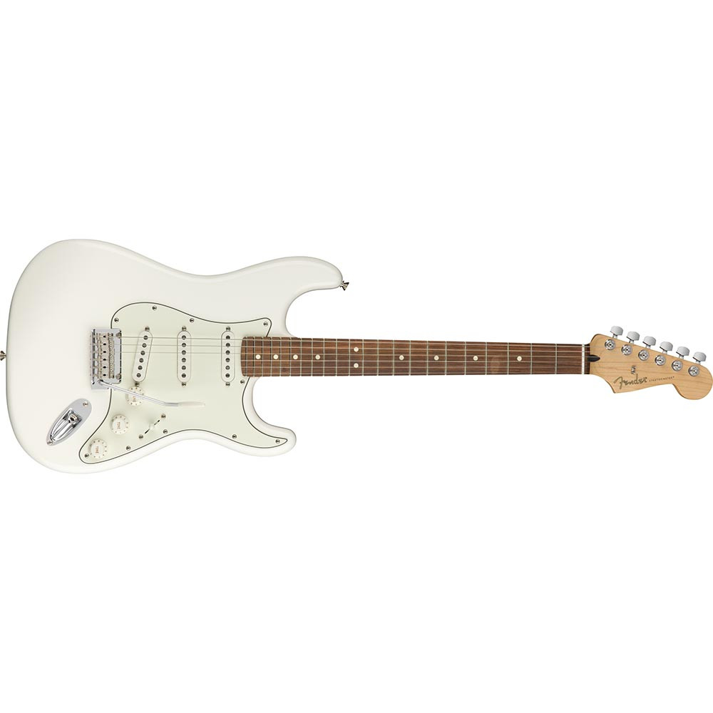 Fender 0144503515 Player Strat Pau Ferro Polar White Electric Guitar