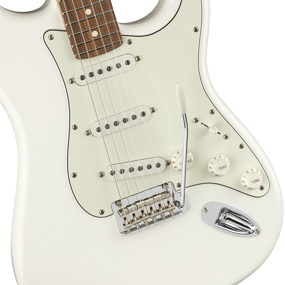 Fender 0144503515 Player Strat Pau Ferro Polar White Electric Guitar