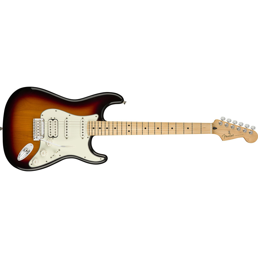 Fender 0144522500 Player Strat HSS Maple 3-Colour Sunburst Electric Guitar