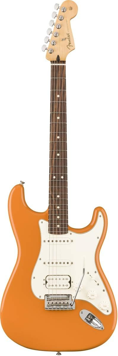 Fender 0144523582 Player Strat HSS Pau Ferro Capri Orange Electric Guitar