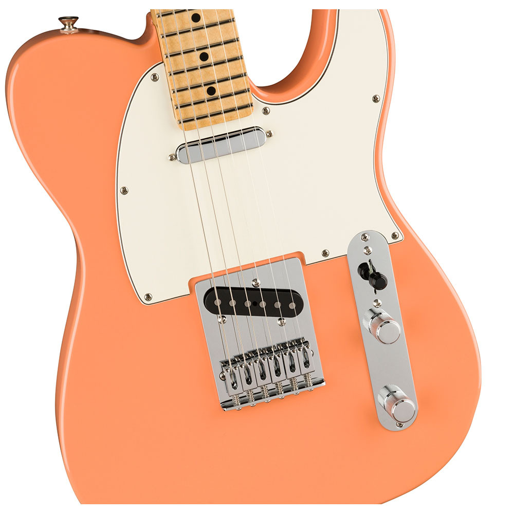 Fender 0144581579 DE Player Telecaster Maple Pacific Peach Electric Guitar