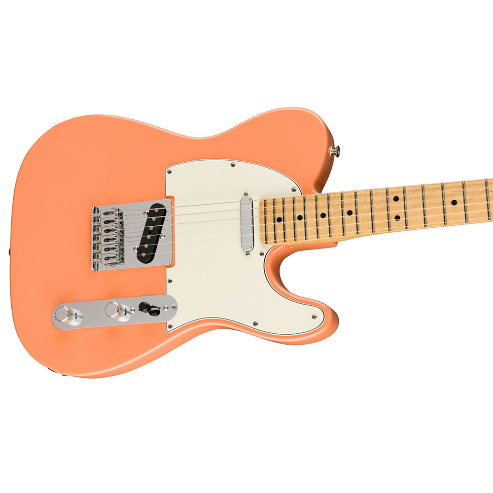 Fender 0144581579 DE Player Telecaster Maple Pacific Peach Electric Guitar