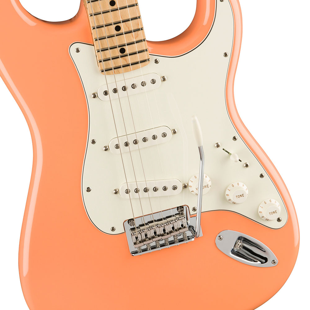 Fender 0144502579 DE Player Strat Maple Pacific Peach Electric Guitar