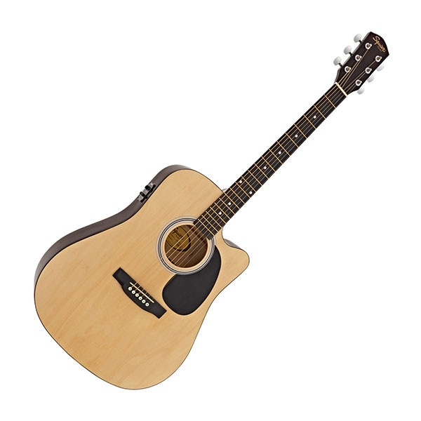 Fender 0930307021 Cutaway Electronics SA-105CE Natural Acoustic Guitar