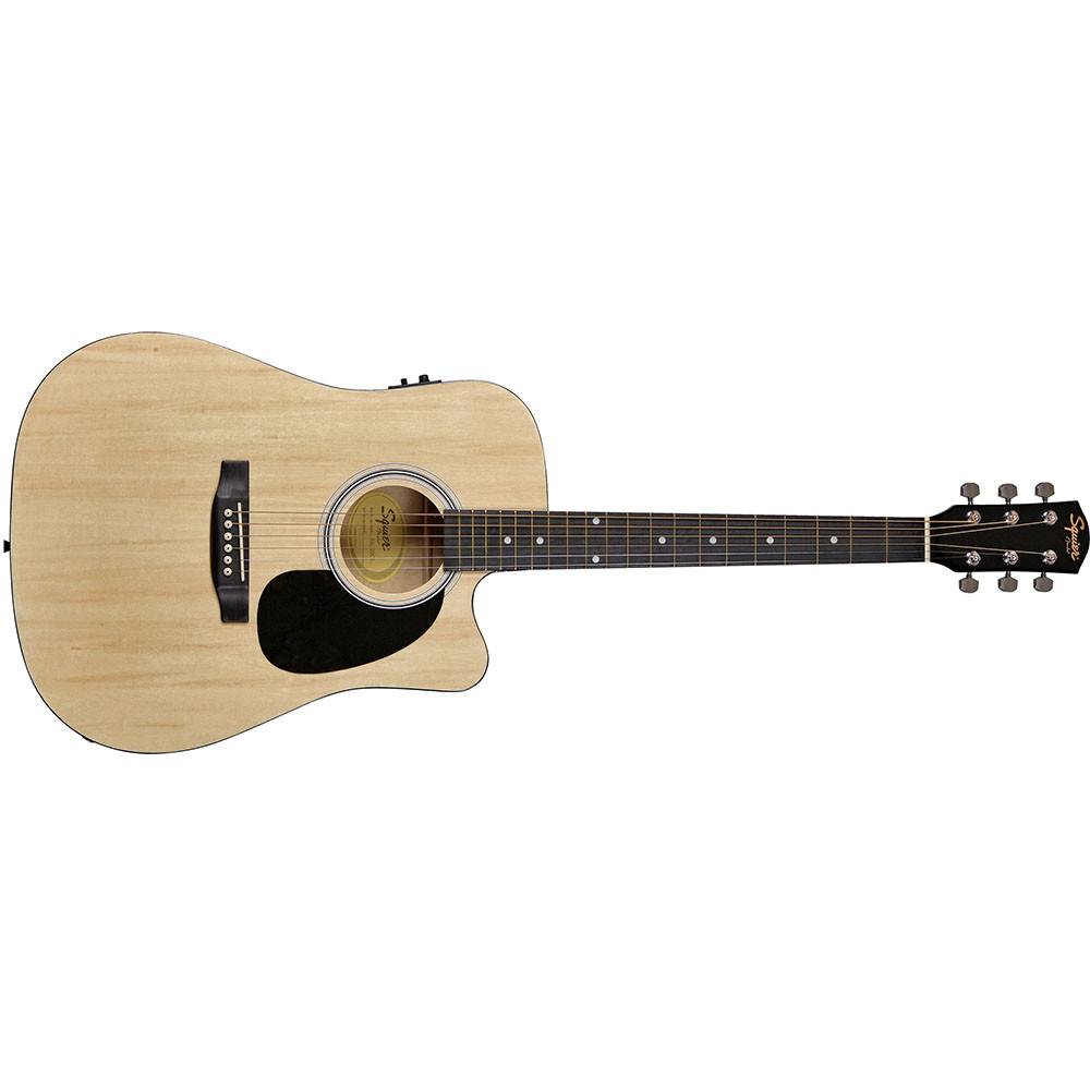 Fender 0930307021 Cutaway Electronics SA-105CE Natural Acoustic Guitar