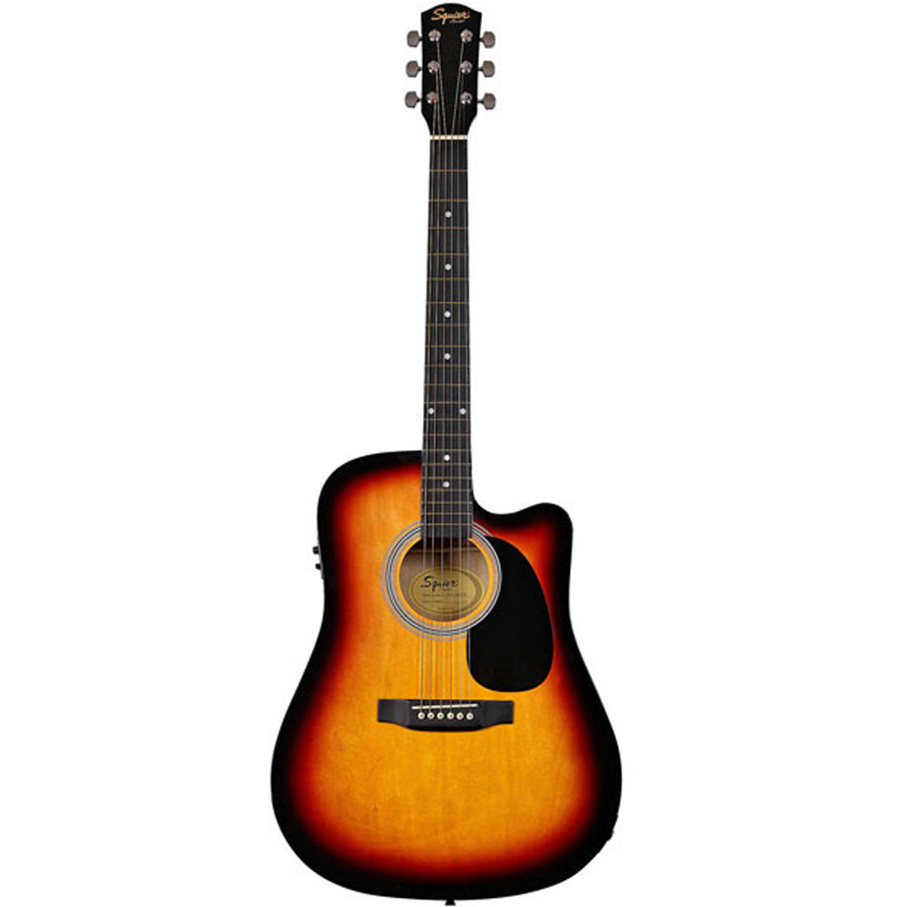 Fender 0930307032 Cutaway Electronics SA-105CE Sunburst Acoustic Guitar