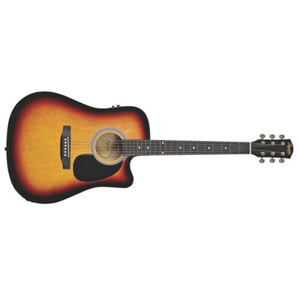 Fender 0930307032 Cutaway Electronics SA-105CE Sunburst Acoustic Guitar