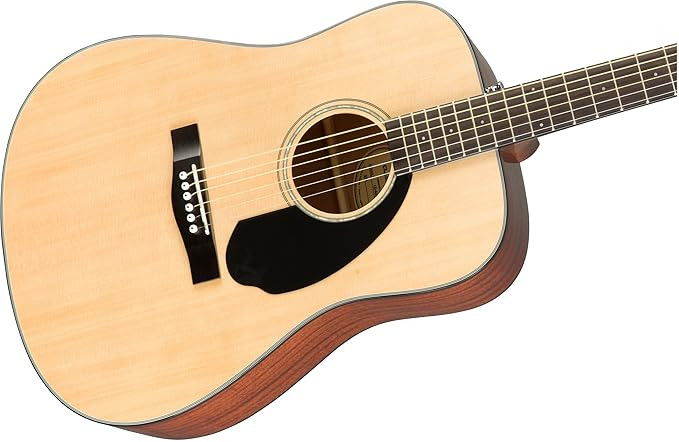 Fender 0970110021 Dreadnought Solid CD60S Natural Acoustic Guitar