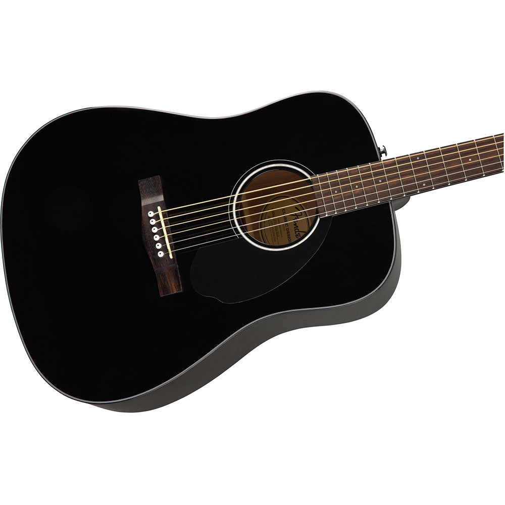 Fender 0970110006 Dreadnought Solid CD60S Black Acoustic Guitar