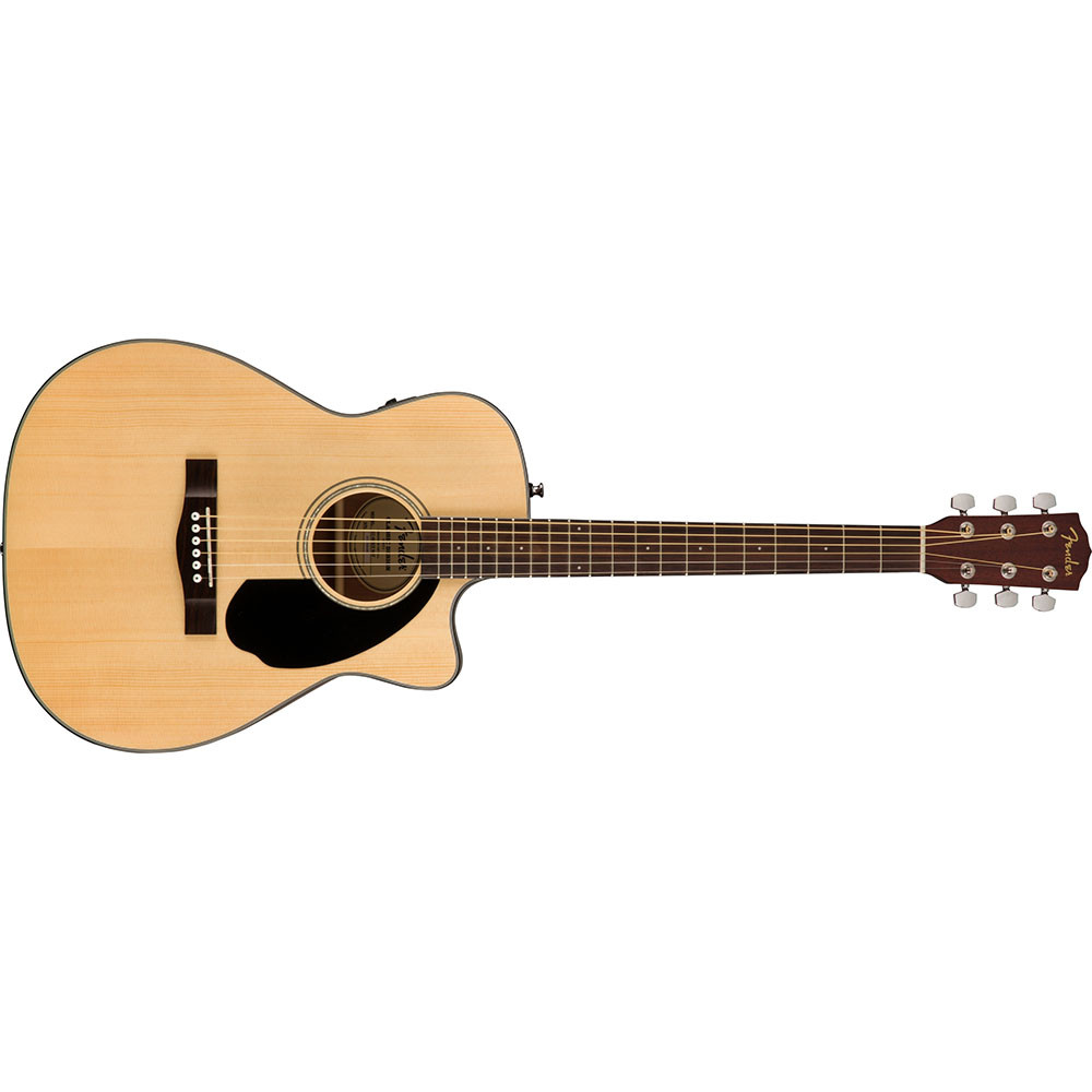 Fender 0970153021 Concert Cutaway Electronics CC60SCE Natural Acoustic Guitar
