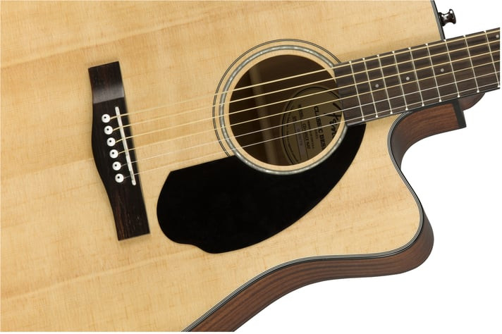 Fender 0970113021 with Cutaway Electronics CD60SCE Natural Acoustic Guitar