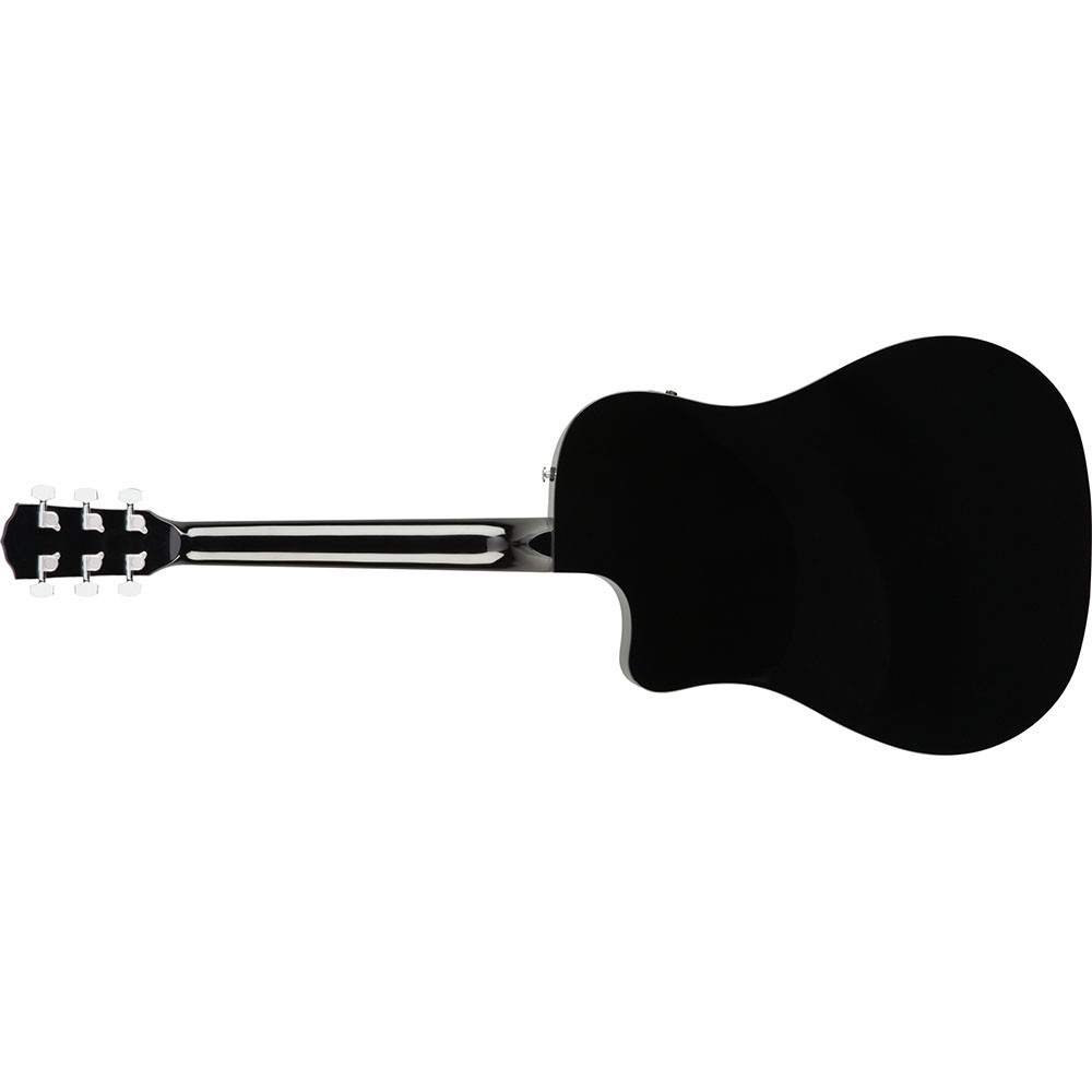 Fender 0970113006 with Cutaway Electronics CD60SCE Black Acoustic Guitar