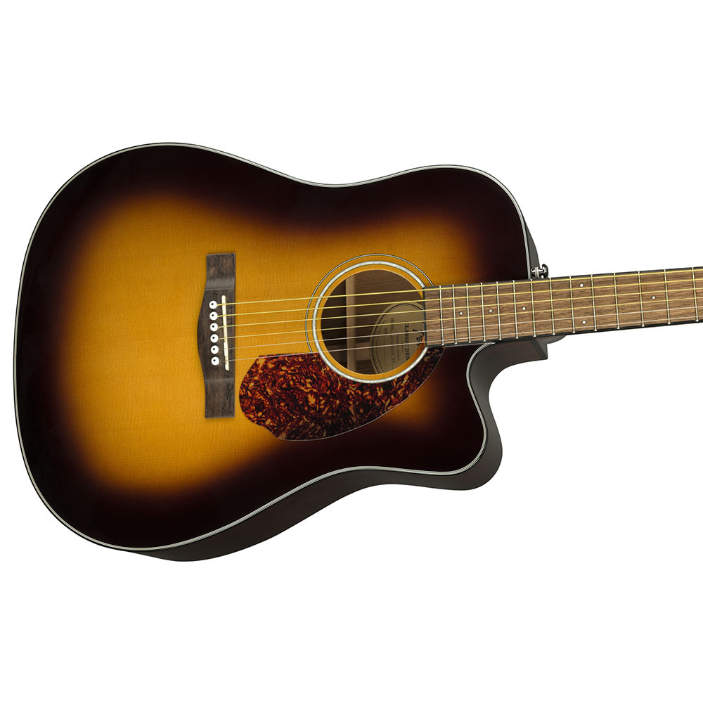 Fender 0970213332 with Cutaway Electronics & Case CD-140SCE Sunburst Acoustic Guitar