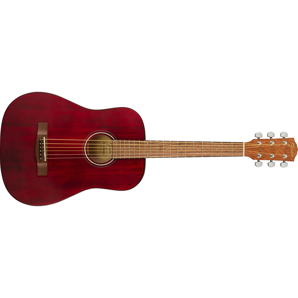 Fender 0971170170 3-4 Size FA-15 Red with Bag Acoustic Guitar