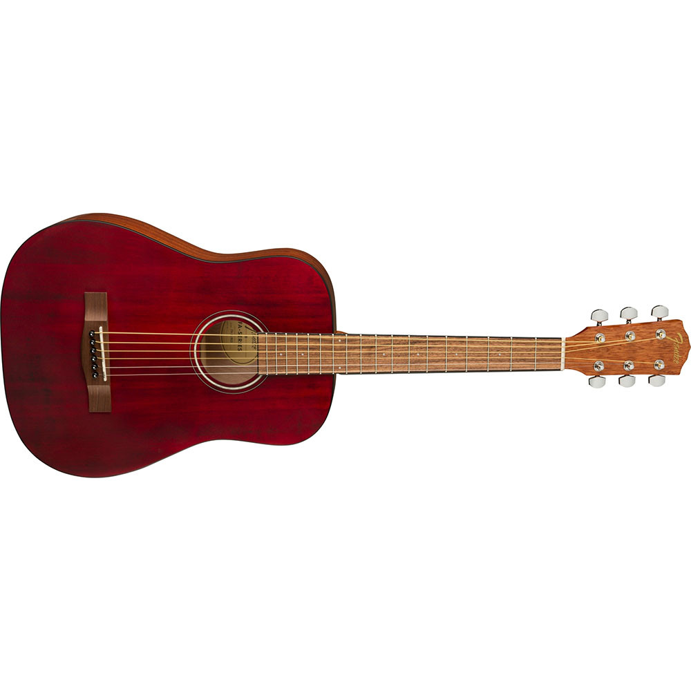 Fender 0971170170 3-4 Size FA-15 Red with Bag Acoustic Guitar