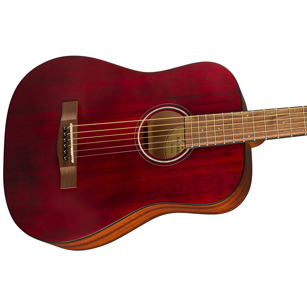 Fender 0971170170 3-4 Size FA-15 Red with Bag Acoustic Guitar