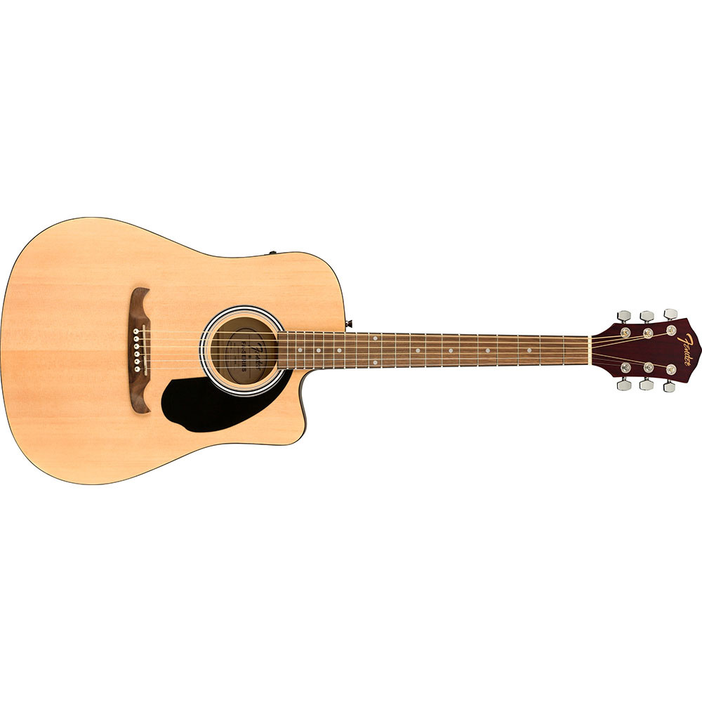 Fender 0971113221 Dreadnought Cutaway Electronics FA-125CE Natural Acoustic Guitar