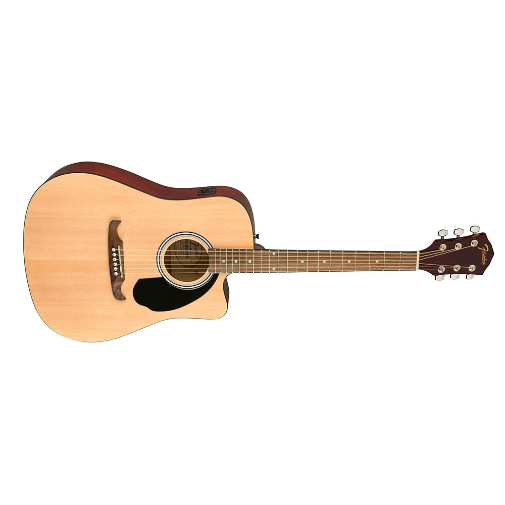 Fender 0971113221 Dreadnought Cutaway Electronics FA-125CE Natural Acoustic Guitar