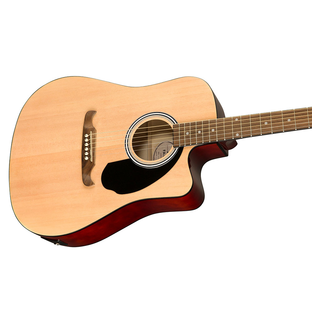Fender 0971113221 Dreadnought Cutaway Electronics FA-125CE Natural Acoustic Guitar