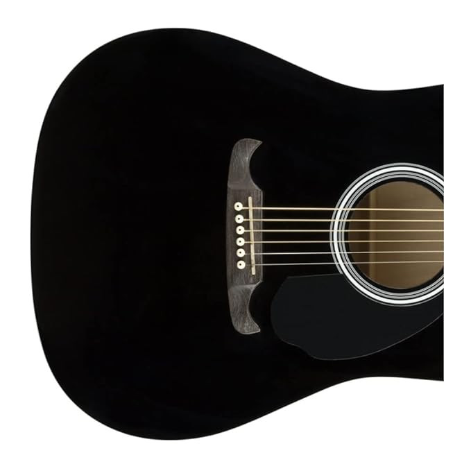 Fender 0972713506 Dreadnought Cutaway Electronics FA-125CE Black Acoustic Guitar