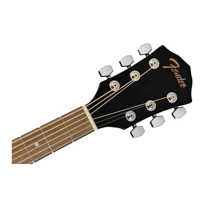 Fender 0972713506 Dreadnought Cutaway Electronics FA-125CE Black Acoustic Guitar