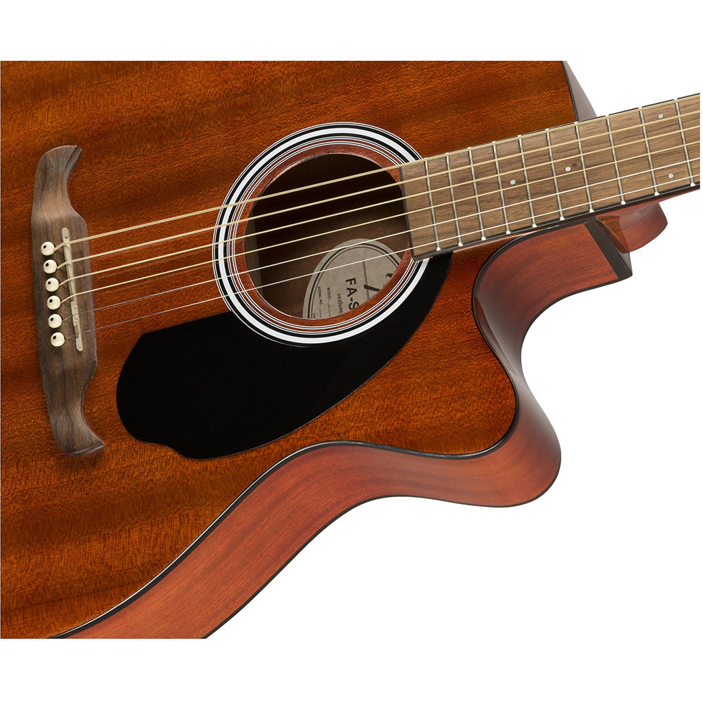 Fender 0971253522 Concert Cutaway Electronics FA135CE Mahogany Acoustic Guitar