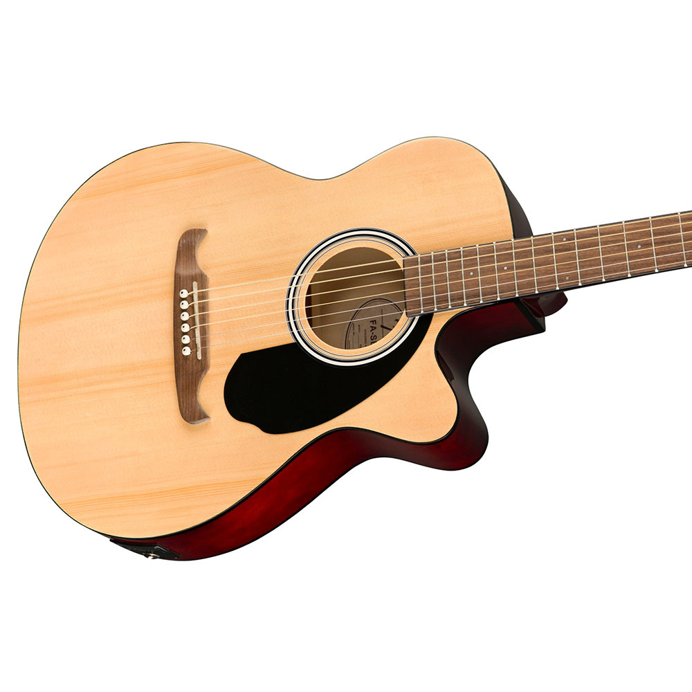 Fender 0971253521 Concert Cutaway Electronics FA135CE Natural Acoustic Guitar