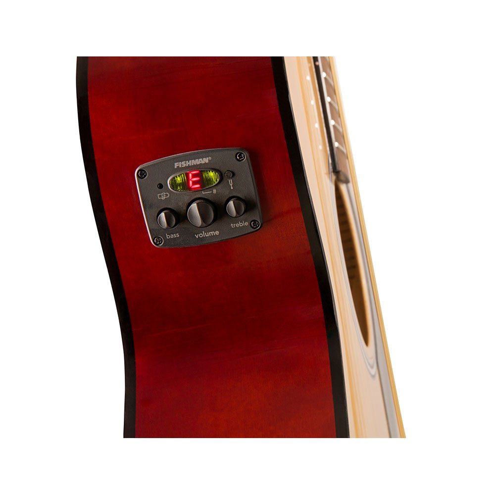 Fender 0971253521 Concert Cutaway Electronics FA135CE Natural Acoustic Guitar