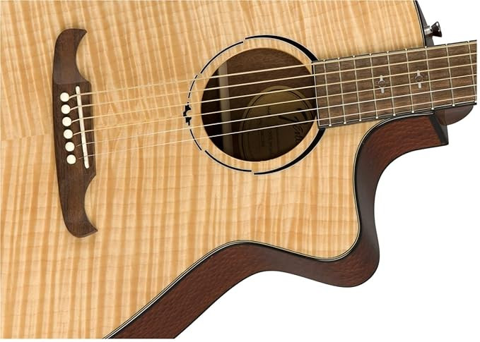 Fender 0971343021 Auditorium Cutaway Electronics FA345CE Natural Acoustic Guitar