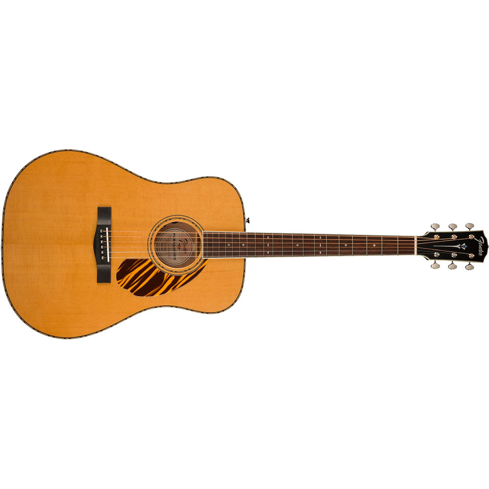 Fender 0970310321 Dreadnought with Case & Electronics PD-220E Natural Acoustic Guitar