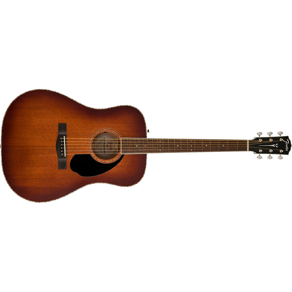 Fender 0970310337 Dreadnought with Case & Electronics PD-220E Aged Cognac Burst Acoustic Guitar