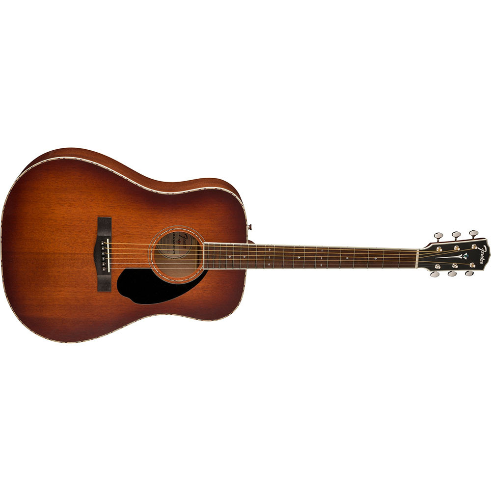 Fender 0970310337 Dreadnought with Case & Electronics PD-220E Aged Cognac Burst Acoustic Guitar