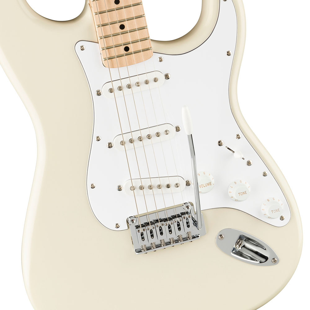 Fender 0378002505 Squier Affinity Strat Maple Olympic White Electric Guitar