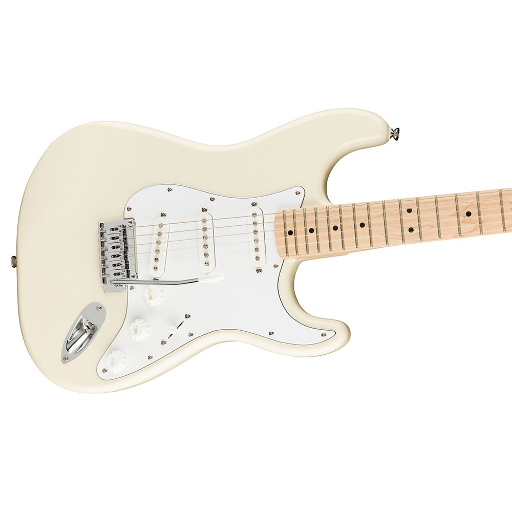 Fender 0378002505 Squier Affinity Strat Maple Olympic White Electric Guitar
