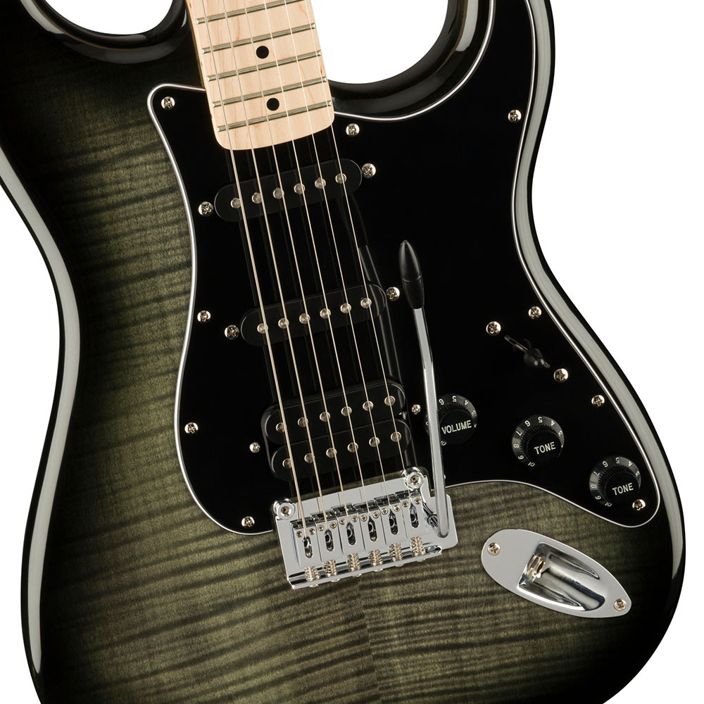 Fender 0378153539 Squier Affinity Strat FMT HSS Maple Black Burst Electric Guitar