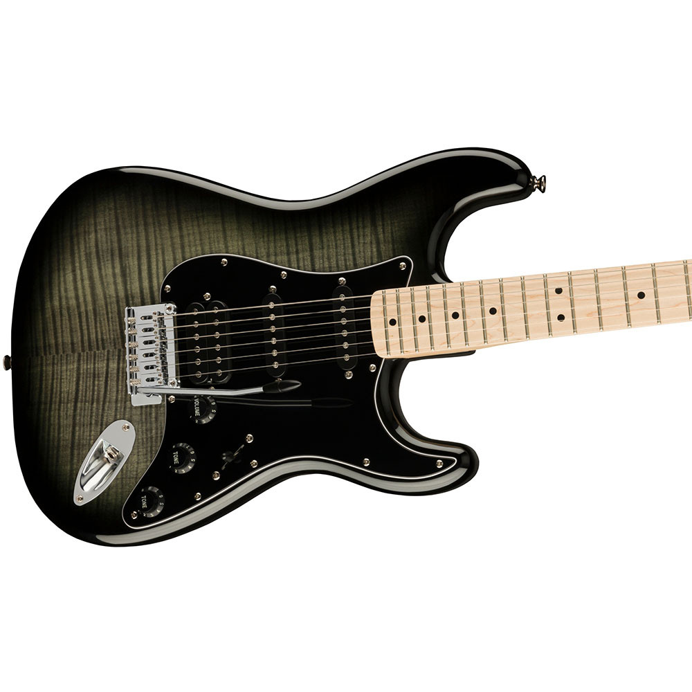 Fender 0378153539 Squier Affinity Strat FMT HSS Maple Black Burst Electric Guitar