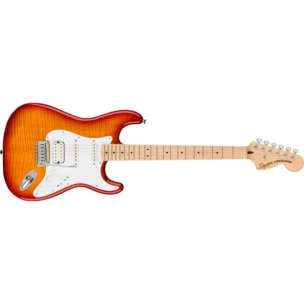 Fender 0378152547 Squier Affinity Strat FMT HSS Maple Sienna Sunburst Electric Guitar