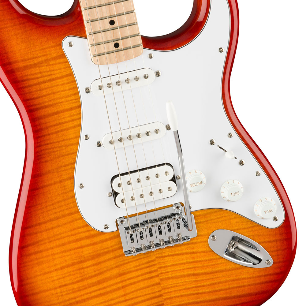 Fender 0378152547 Squier Affinity Strat FMT HSS Maple Sienna Sunburst Electric Guitar