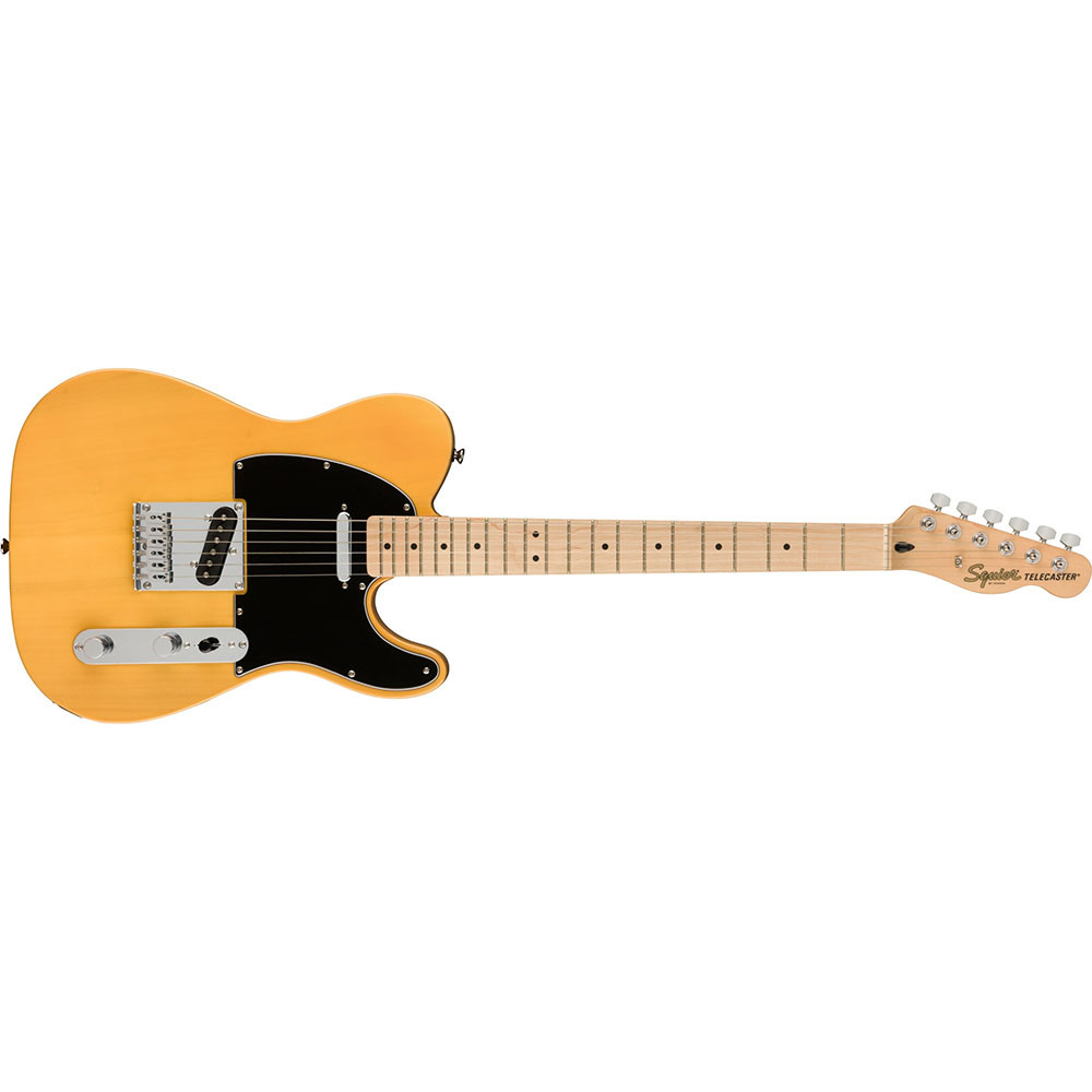Fender 0378203550 Squier Affinity Tele Maple Butterscotch Blonde Electric Guitar