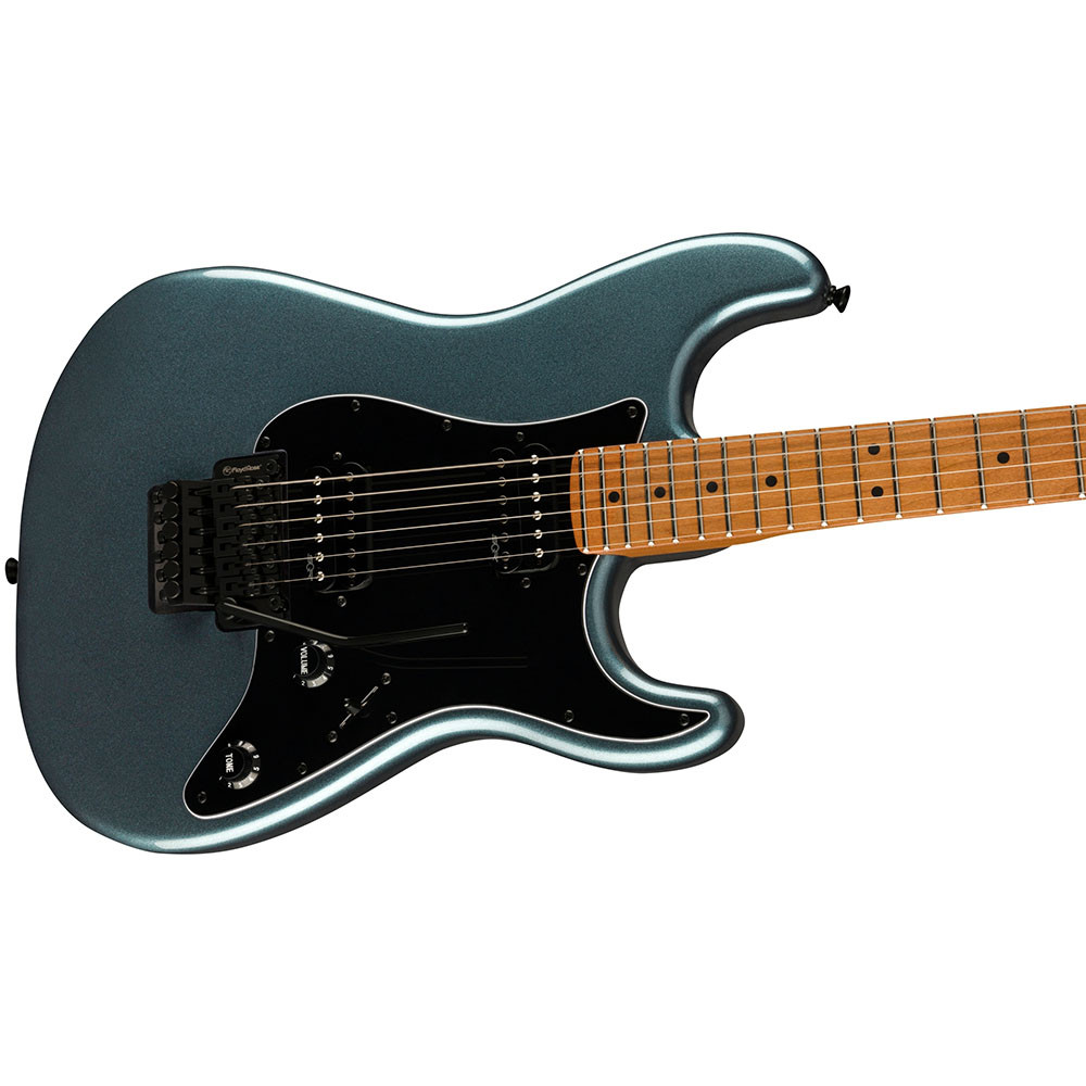 Fender 0370240568 Squier Contemporary Strat FR HH Maple Gunmetal Metallic Electric Guitar