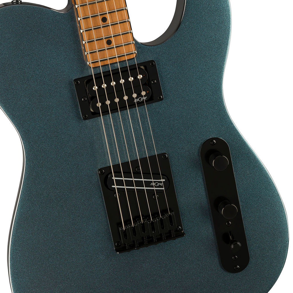 Fender 0371225568 Squier Contemporary Tele Gunmetal Metallic Electric Guitar