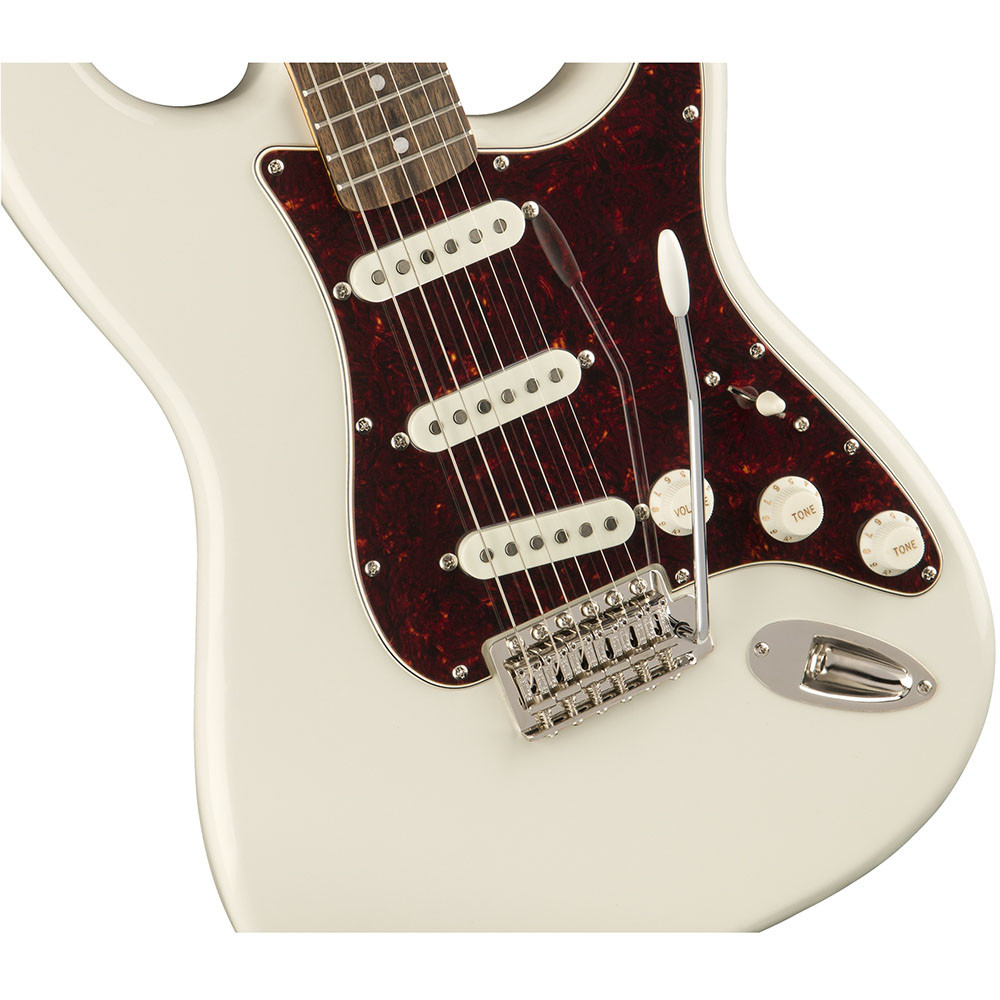 Fender 0374020501 Squier Classic Vibe 70s Strat Olympic White Electric Guitar