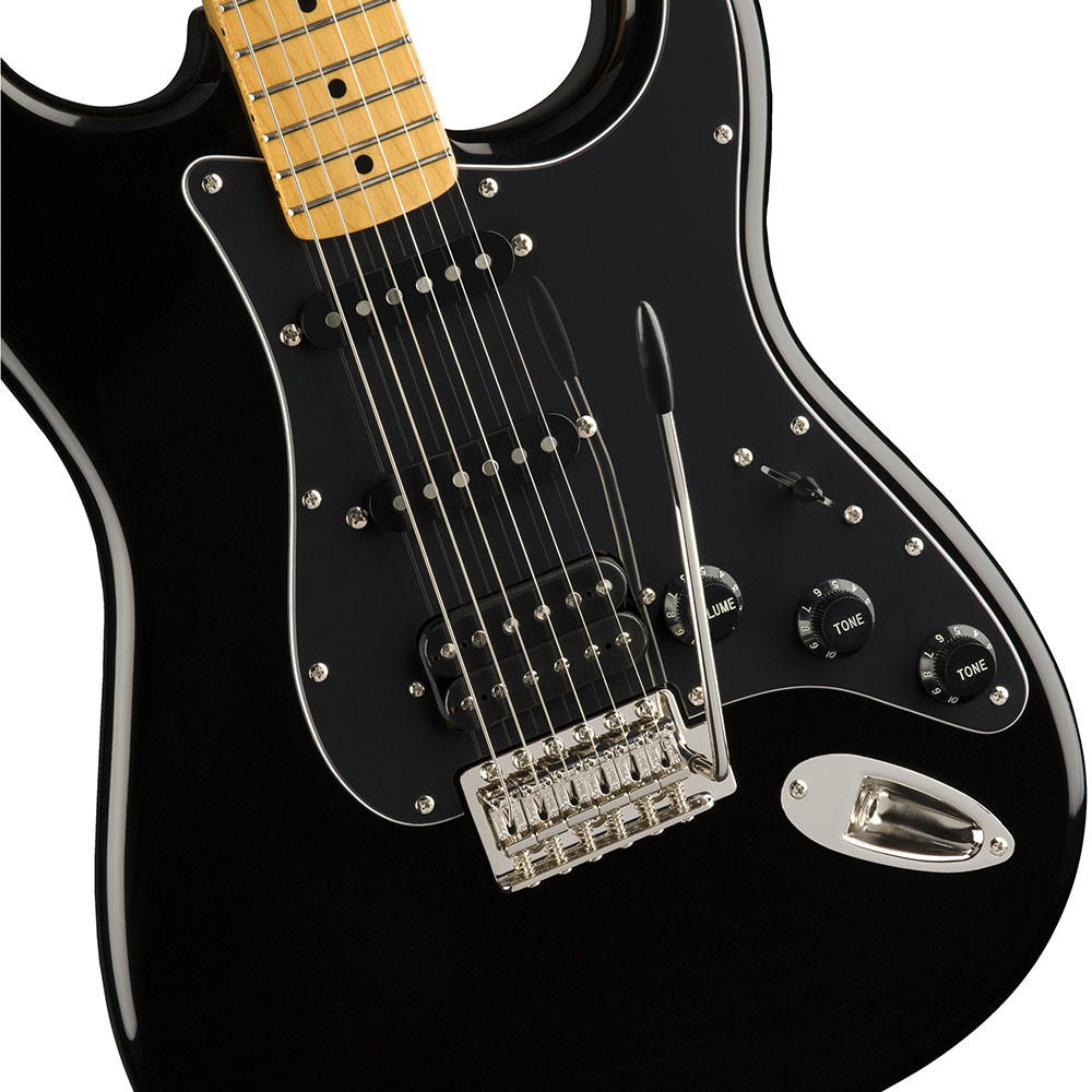 Fender 0374023506 Squier Classic Vibe 70s Strat HSS Black Electric Guitar