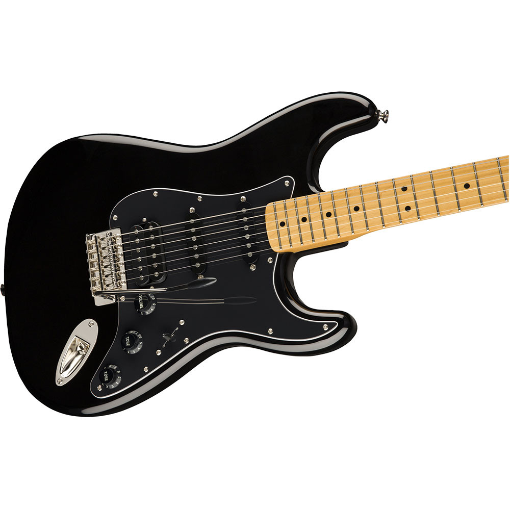 Fender 0374023506 Squier Classic Vibe 70s Strat HSS Black Electric Guitar