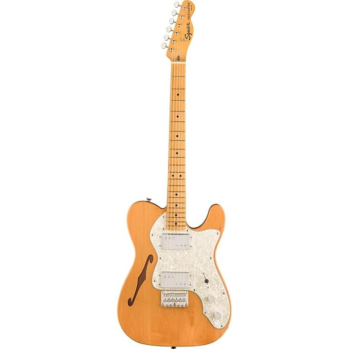 Fender 0374070521 Squier Classic Vibe 70s Tele Thinline MN Natural Electric Guitar
