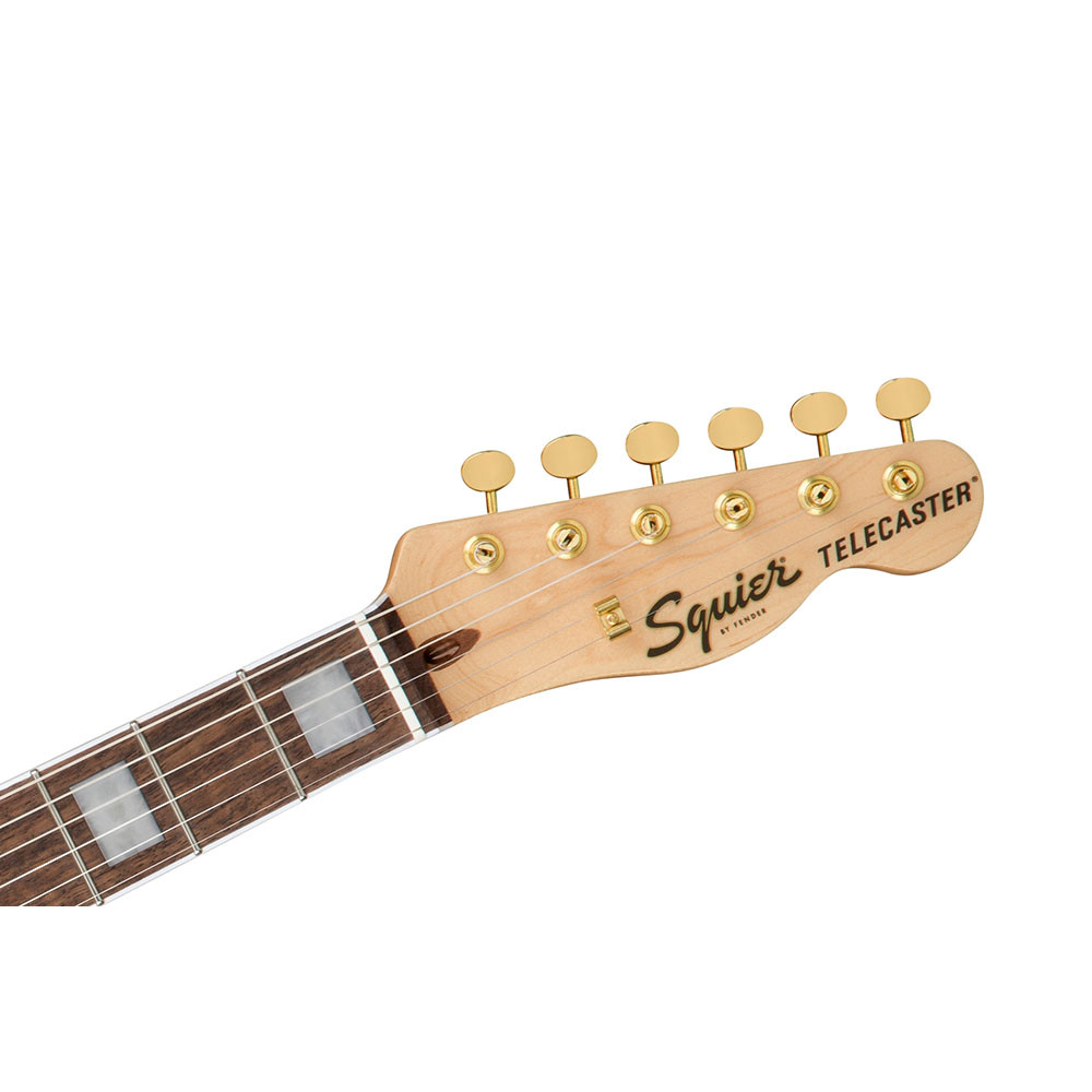 Fender 0379400506 Squier 40th Anniversary Telecaster Gold Edition Black Electric Guitar