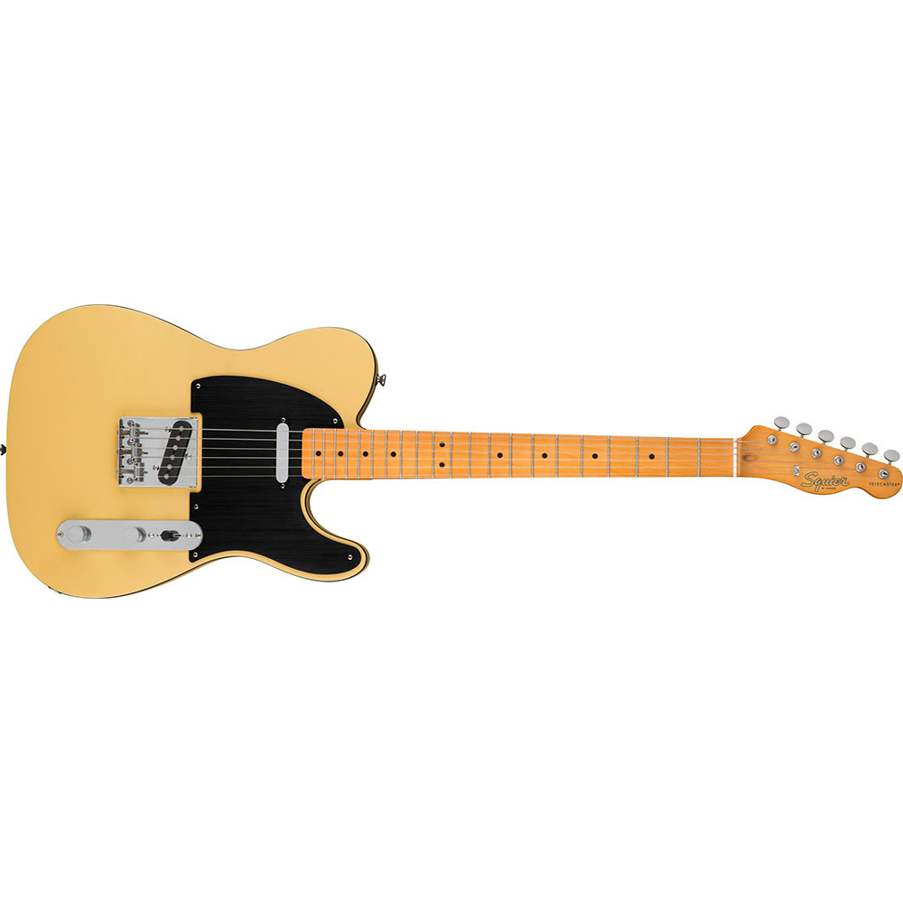 Fender 0379501507 Squier 40th Anniversary Telecaster Vintage Edition Maple Fingerboard Satin Vintage Blonde Electric Guitar