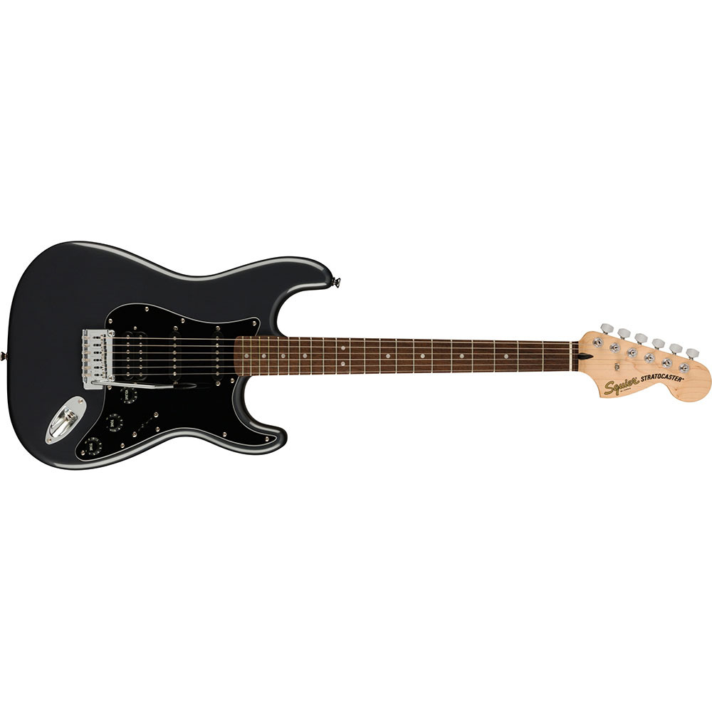 Fender 0372821469 Squier Affinity Strat HSS Pack Charcoal Frost Metallic Electric Guitar