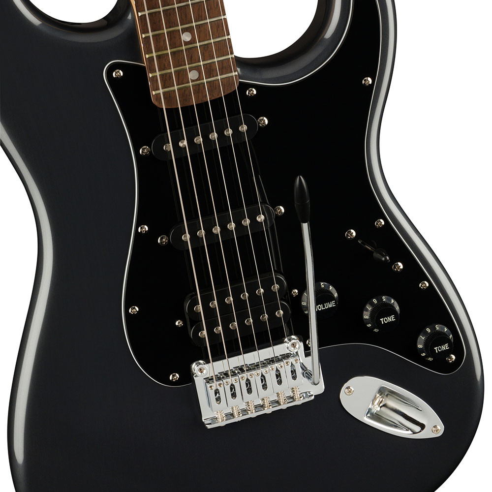 Fender 0372821469 Squier Affinity Strat HSS Pack Charcoal Frost Metallic Electric Guitar