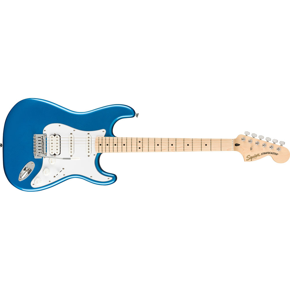 Fender 0372820402 Squier Affinity Strat HSS Pack Maple Lake Placid Blue Electric Guitar